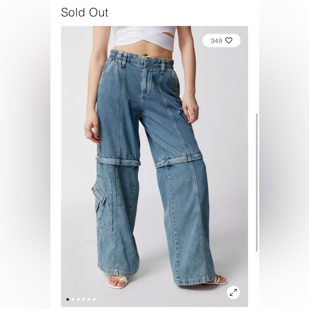 UO BDG Y2K Convertible Zip-Off Jean